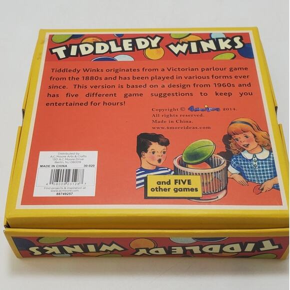2014 Classic Tiddledy Winks & Five Other Games **NEW** - Picture 6 of 6
